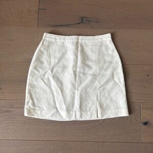 Aritzia Wilfred Linen Mini Skirt